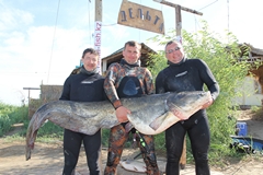 Сом 45кг. Набибулин Андрей. г Рудный.